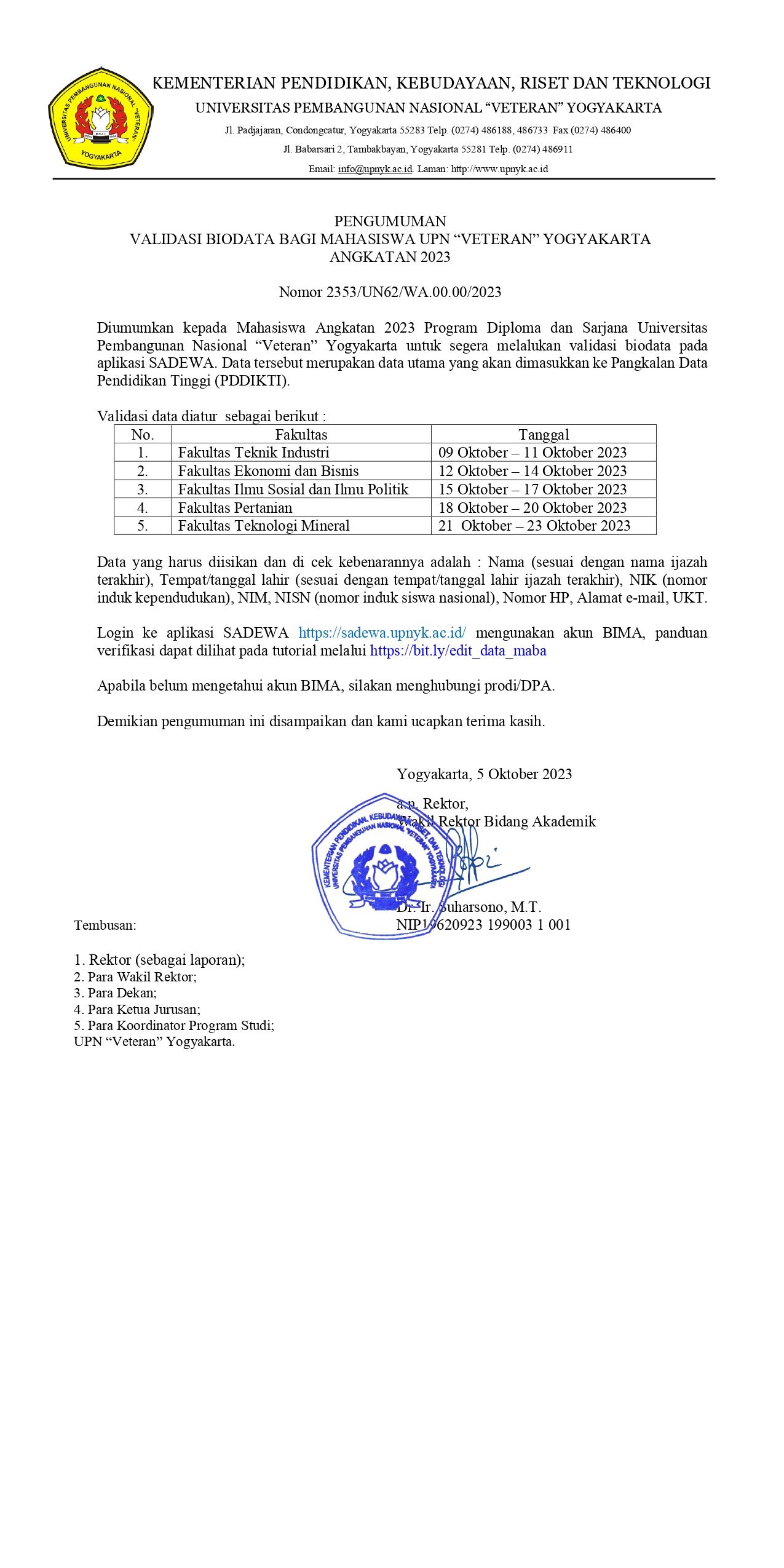 Program Studi Teknik Lingkungan