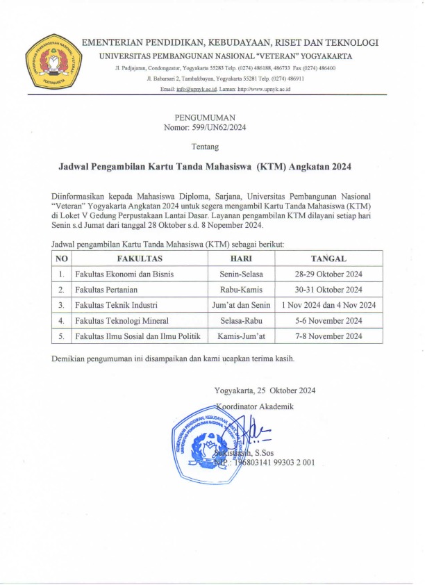 Program Studi Teknik Lingkungan